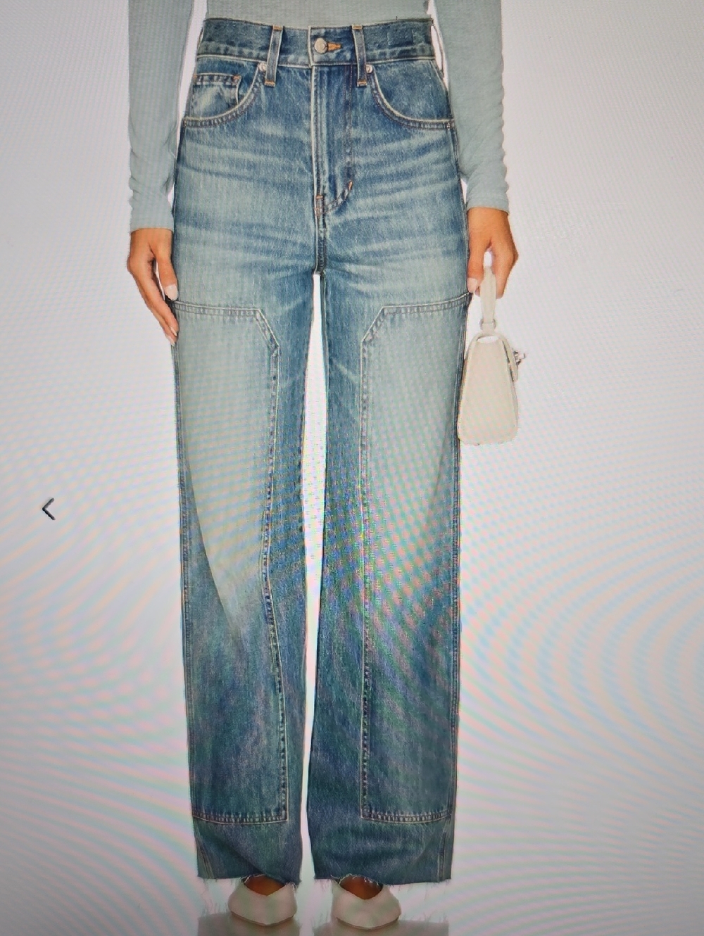 Veronica Beard High-Rise Taylor Wide-Leg Jean With Chaps